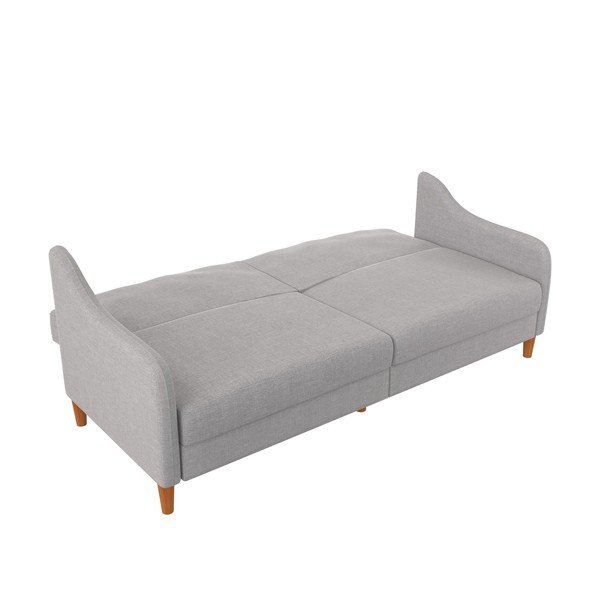 Jasnoszara sofa rozkładana 196 cm Jasper – Støraa-image-3