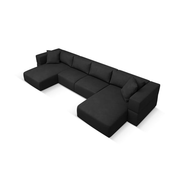 Czarny narożnik (w kształcie litery U) Esther – Milo Casa-image-2