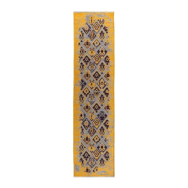 Fioletowo-żółty dywan dwustronny Homemania Halimod, 77x300 cm