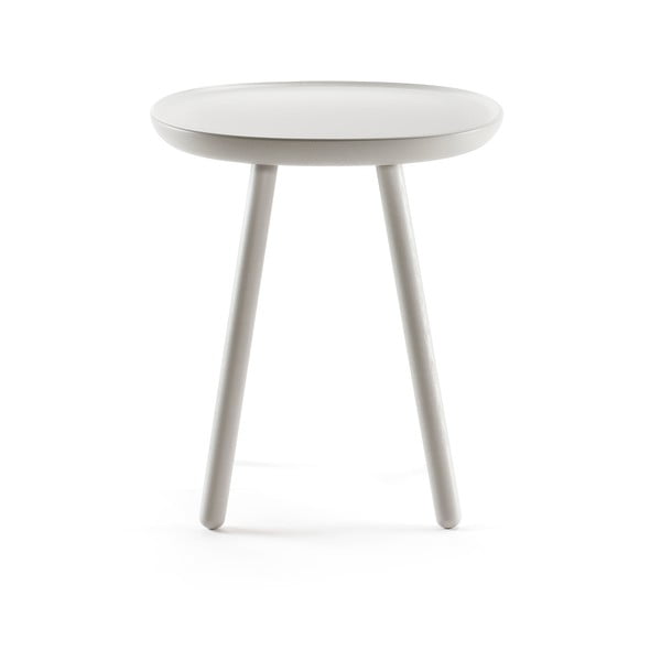 Szary stolik z litego drewna EMKO Naïve, ø 45 cm-image-2