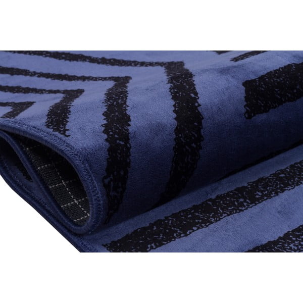 Niebieski dywan odpowiedni do prania 200x100 cm − Vitaus-image-3
