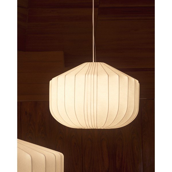 Biała lampa sufitowa z tekstylnym kloszem ø 51 cm Somar – Kave Home-image-2