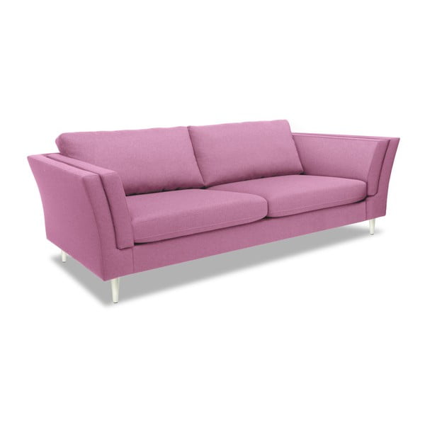Różowa sofa trzyosobowa Vivonita Connor