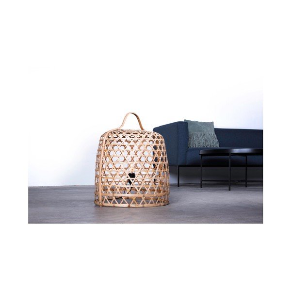 Jasna stojąca lampa bambusowa Canett Octavio, ⌀ 45 cm-image-1