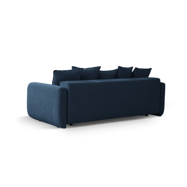 Ciemnoniebieska rozkładana sofa ze schowkiem 231 cm Elen – Micadoni -image-4