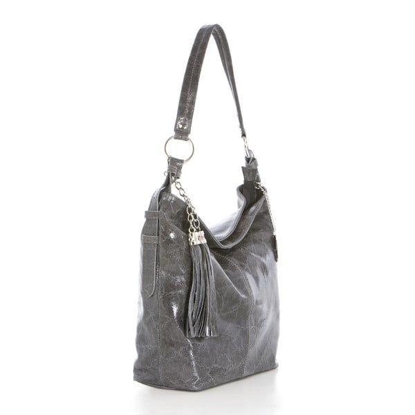 Skórzana torebka Hobo Grigio-image-1