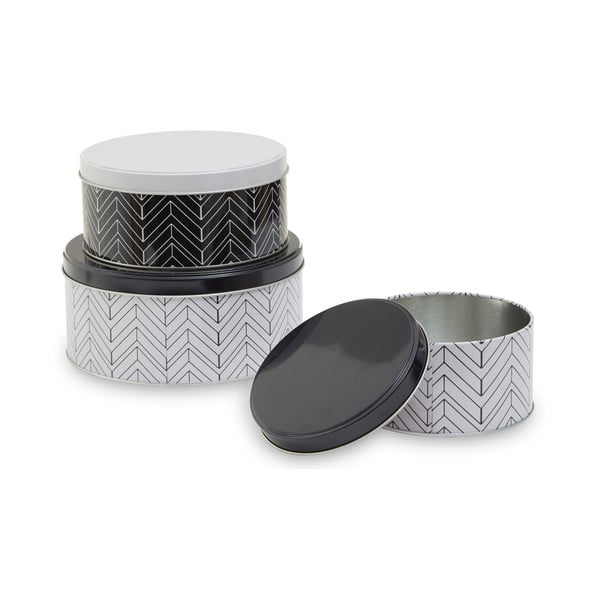 Metalowe pojemniki na żywność 3 szt. na żywność Urban – Premier Housewares-image-4