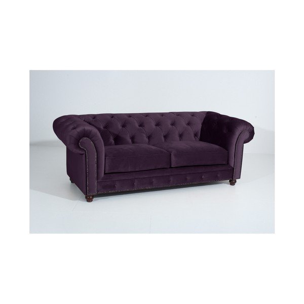 Fioletowa sofa Max Winzer Orleans Velvet, 216 cm-image-4