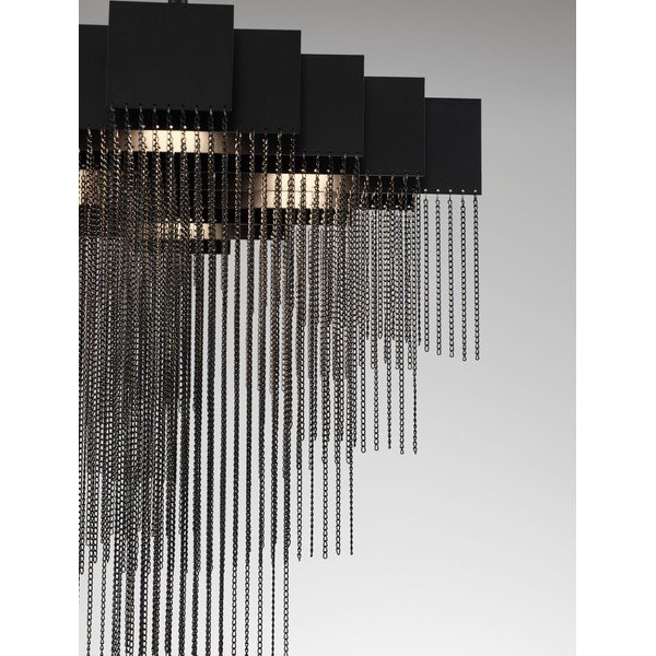 Stalowa lampa wisząca LED ze ściemniaczem w kolorze matowej czerni Revια – Nova Luce-image-4
