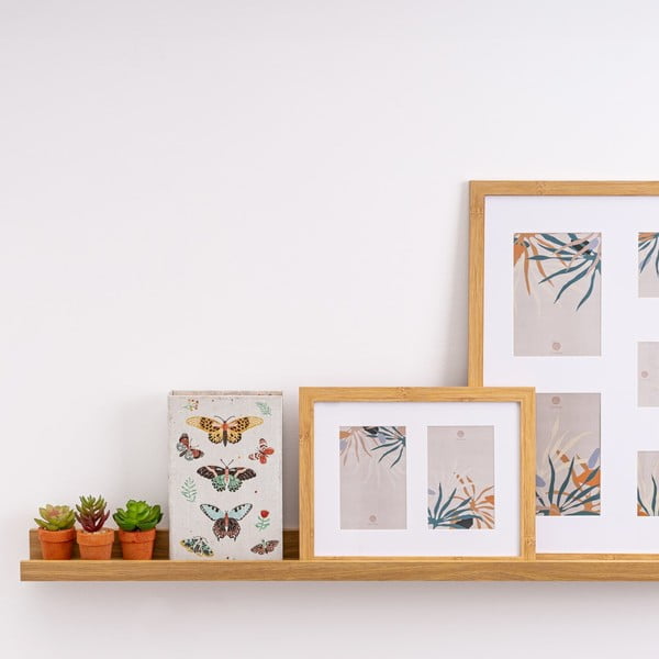 Półka na zdjęcia w dekorze dębu 100 cm – Casa Selección-image-1