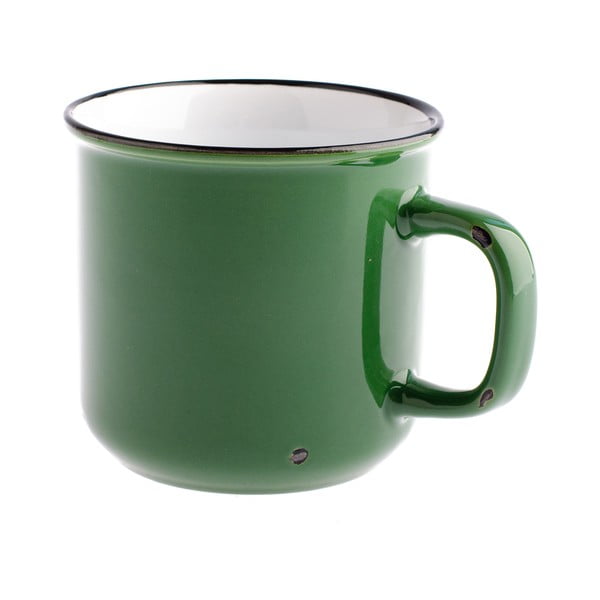 Zielony kubek ceramiczny Dakls, 440 ml