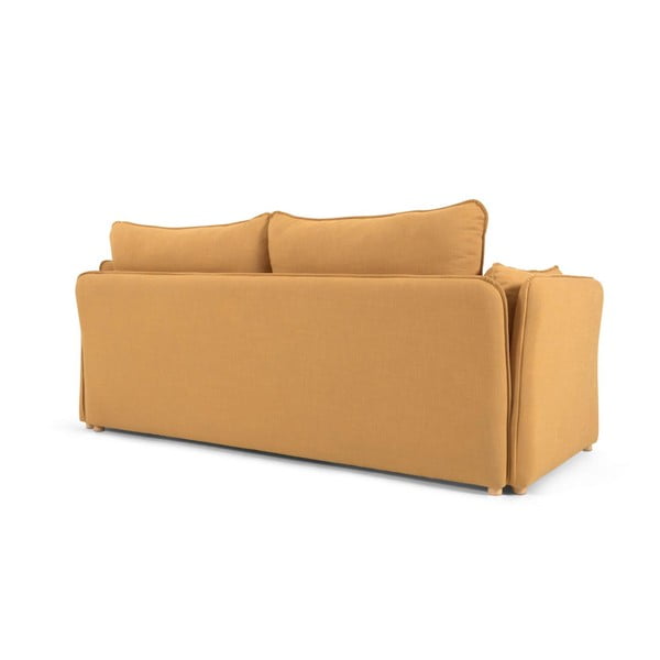 Musztardowa rozkładana sofa 210 cm Tanit – Kave Home-image-4