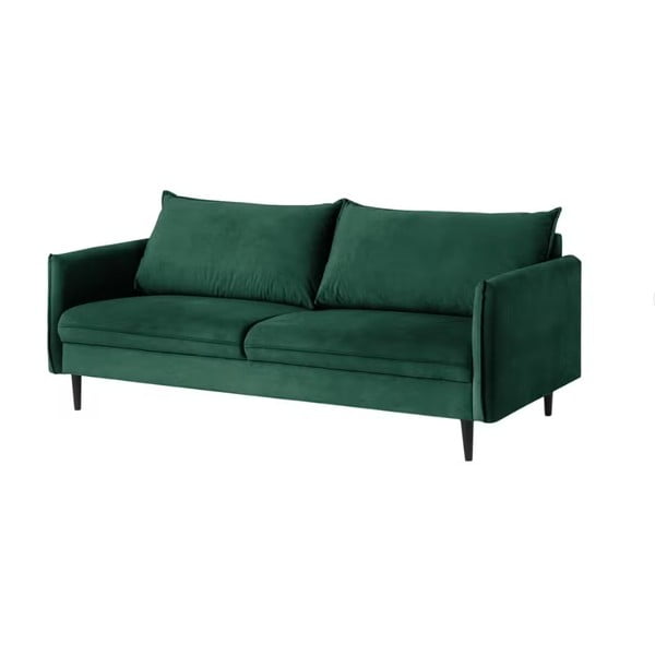 Ciemnozielona aksamitna sofa 203 cm Juli – Ropez