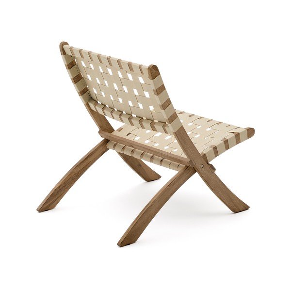 Drewniany fotel ogrodowy w naturalnym kolorze Chabeli – Kave Home-image-3