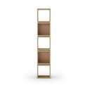 Ceglasty regał w dekorze dębu 32x167 cm Lofty – Marckeric