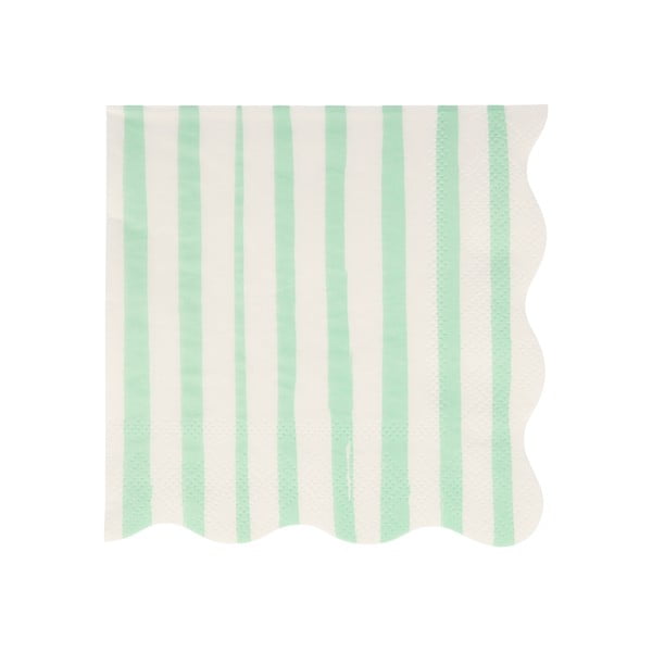 Papierowe serwetki zestaw 16 szt. Mint Stripe – Meri Meri