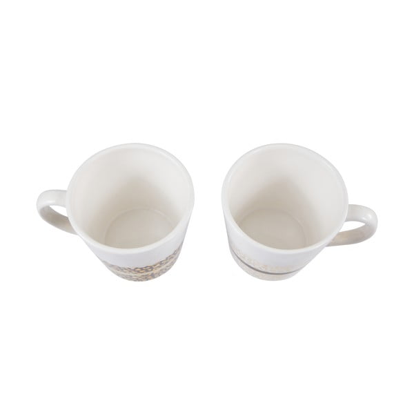 Kamionkowe kubki w biało-złotym kolorze zestaw 2 szt. 300 ml London – Premier Housewares-image-4