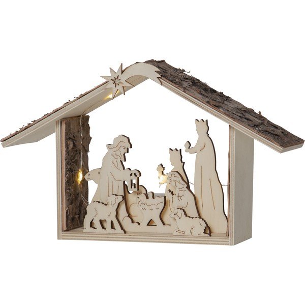 Brązowa dekoracja świetlna ze świątecznym motywem Yuletide – Star Trading-image-2
