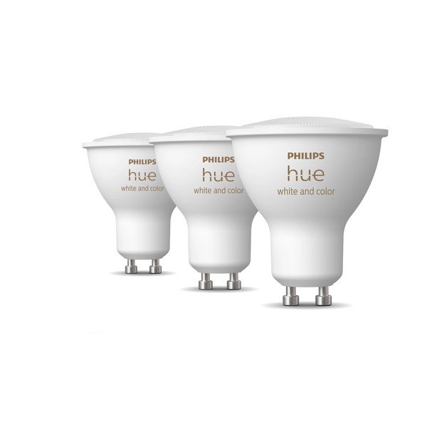 Inteligentne żarówki LED z gwintem GU10, 6 W zestaw 3 szt. White and color ambiance – Philips Hue