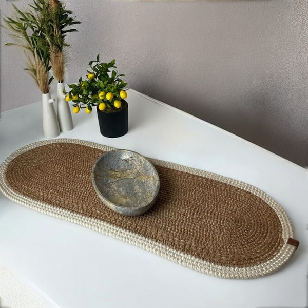Bieżnik z juty 35x100 cm Wicker – Mila Home Luxury-image-1