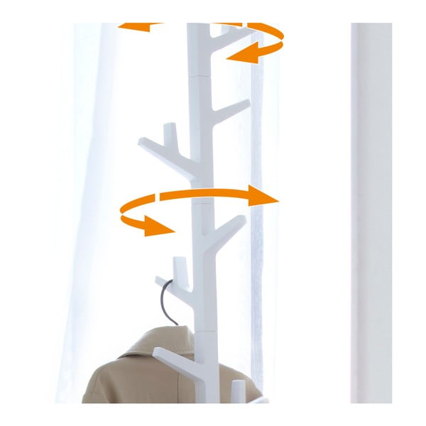 Biały wieszak stojący na ubrania YAMAZAKI Branch Pole Hanger-image-2