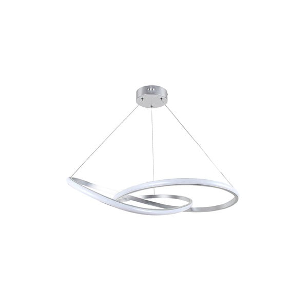 Biało-srebrna lampa wisząca 60x60 cm Sil&r − Magenta Home