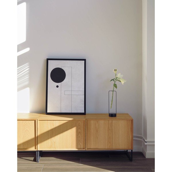 Szafka pod TV w dekorze dębu w naturalnym kolorze 112x51x42 cm Taiana – Kave Home-image-2