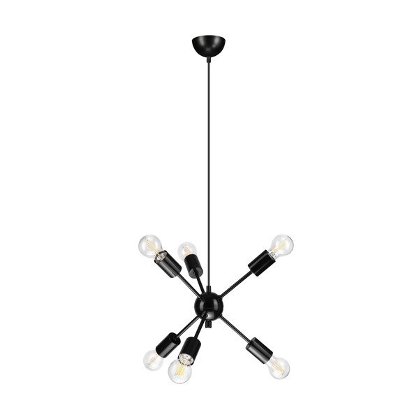 Czarna lampa wisząca − LAMKUR-image-3