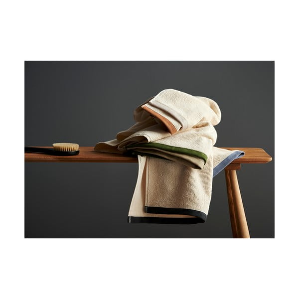 Brązowo-beżowy bawełniany ręcznik 50x100 cm Contrast – Södahl-image-2