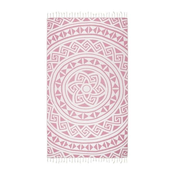 Różowy ręcznik hammam Kate Louise Mirabelle, 165x100 cm-image-2
