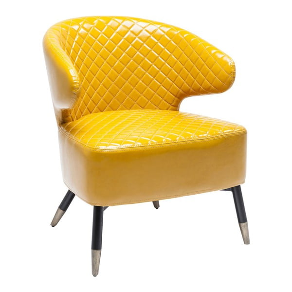 Żółty fotel Kare Design Session