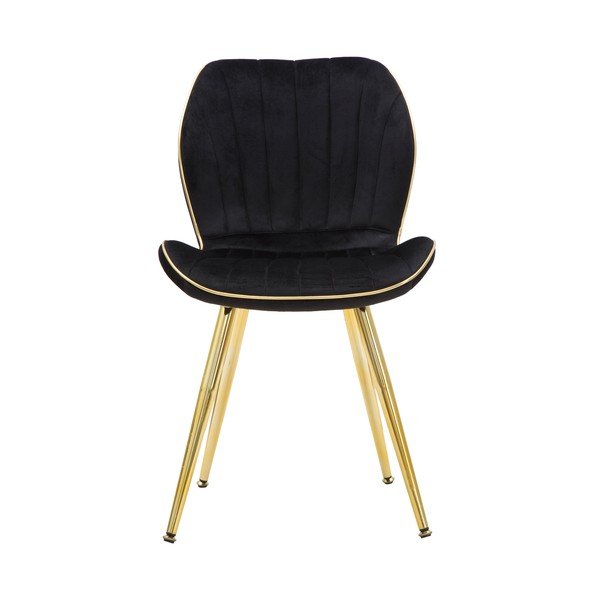 Zestaw 2 czarnych tapicerowanych krzeseł Mauro Ferretti Paris-image-2