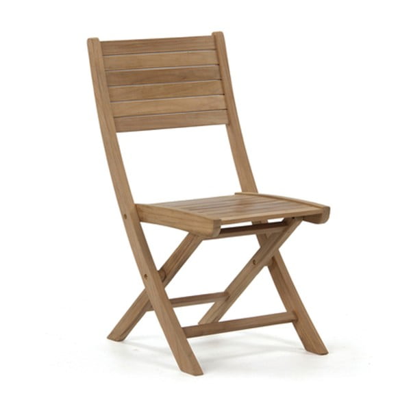 Składane ogrodowe krzesło z tekowego drewna PLM Barcelona Relax