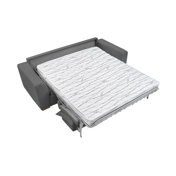 Szara sztruksowa rozkładana sofa 225 cm Augustin – Bobochic Paris-image-4