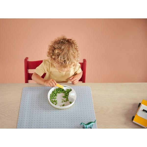 Biało-jasnozielone plastikowe łyżeczki dla dzieci zestaw 2 szt. Little farm – Mepal-image-4