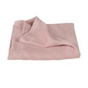 Różowy dzianinowy koc dziecięcy z bawełny organicznej 80x80 cm Lil Planet – Roba