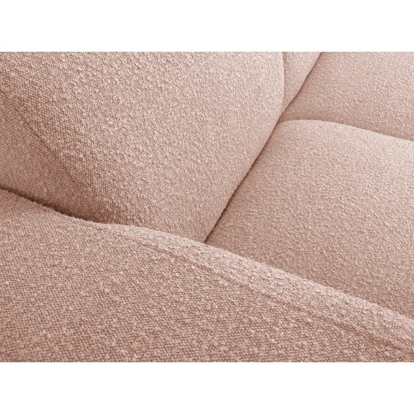 Różowa sofa z materiału bouclé 235 cm Molino – Micadoni Home-image-1