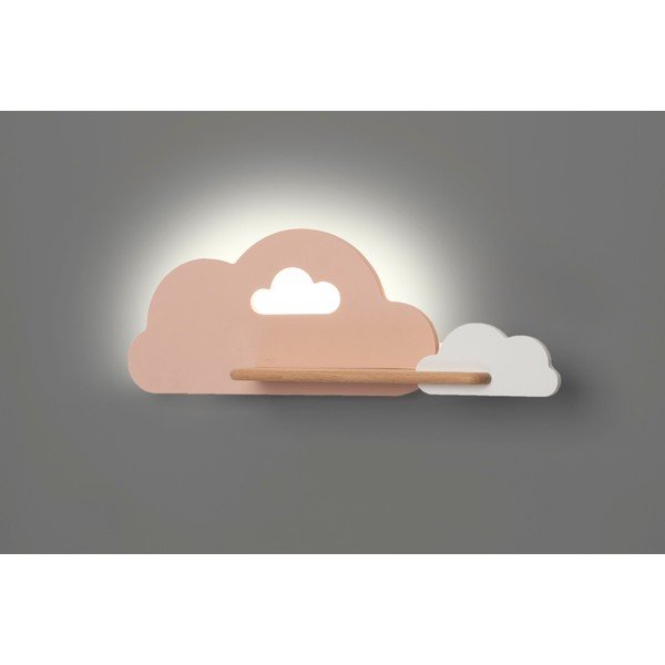 Biało-różowa lampa dziecięca Cloud – Candellux Lighting-image-2