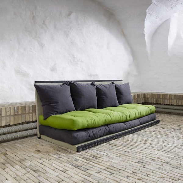 Sofa wielofunkcyjna Karup Chico Gray/Lime-image-1