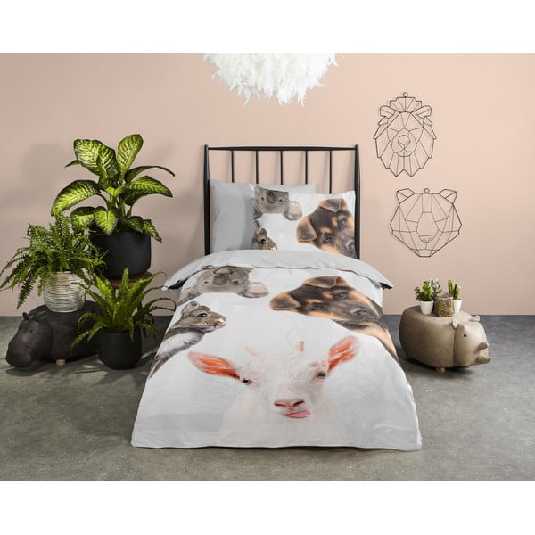 Bawełniana pościel dziecięca jednoosobowa 140x220 cm Semmie – Good Morning-image-1