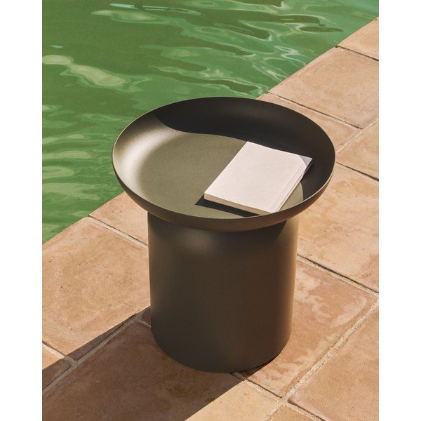 Metalowy okrągły stolik ogrodowy ø 45 cm Arcola – Kave Home-image-1