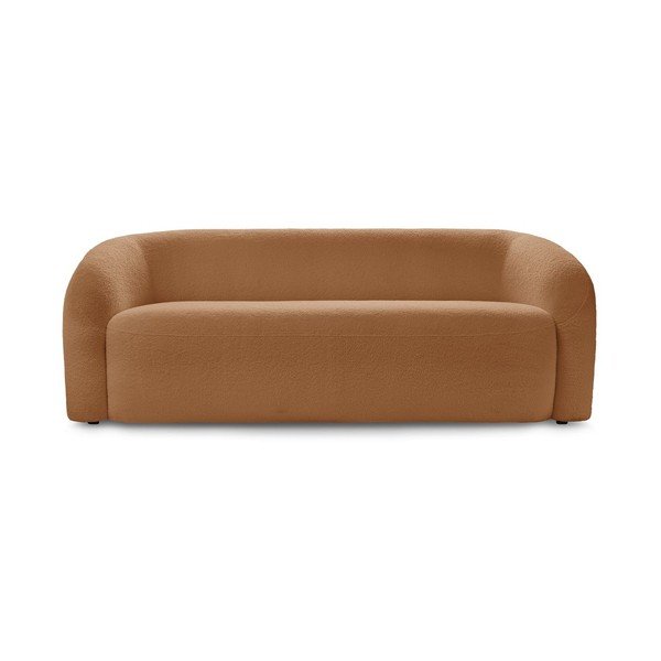Pomarańczowa sofa z materiału bouclé 193 cm Elina – Bobochic Paris