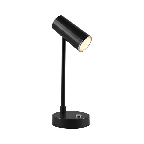 Lampa stołowa LED ze ściemniaczem w kolorze czarni z połyskiem (wys. 28 cm) Lenny – Trio-image-3