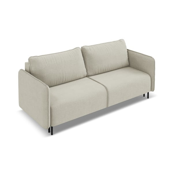 Beżowa rozkładana/ze schowkiem sofa 226 cm Luana – Makamii-image-3