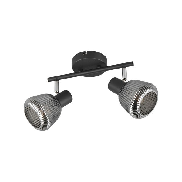 Czarna lampa punktowa ø 10 cm Tarifa – Trio