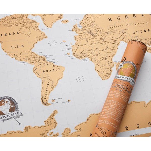 Mapa/zdrapka świata Luckies of London-image-1