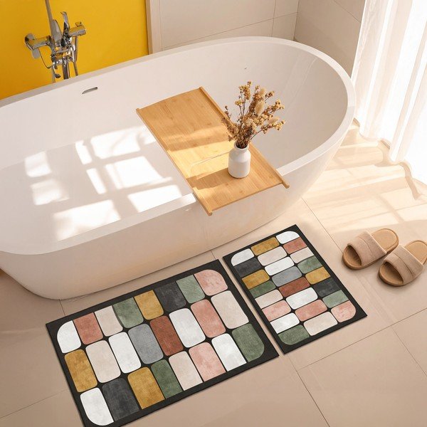 Dywaniki łazienkowe zestaw 2 szt. 60x100 cm – Foutastic-image-2