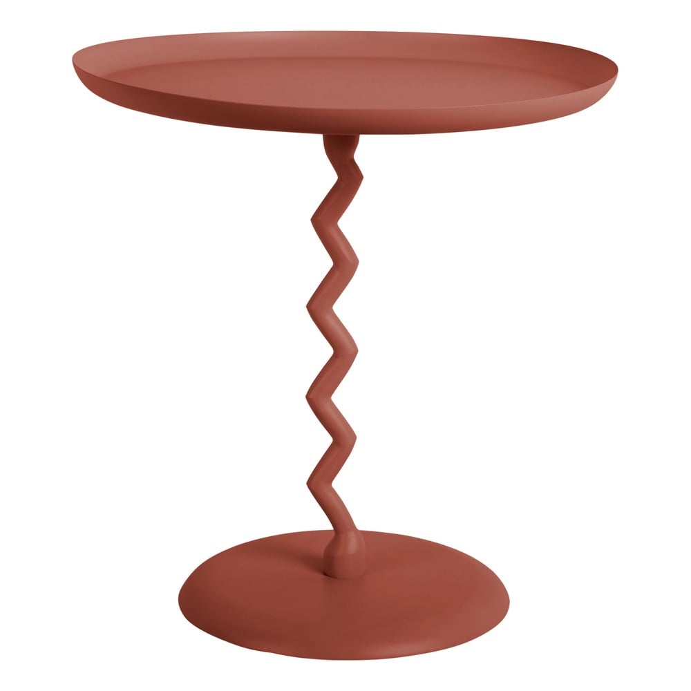 Metalowy okrągły stolik ø 40 cm Zig Zag – Leitmotiv