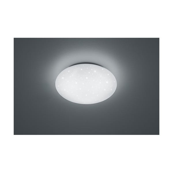 Biała lampa sufitowa LED Reality Putz, średnica 40 cm-image-1