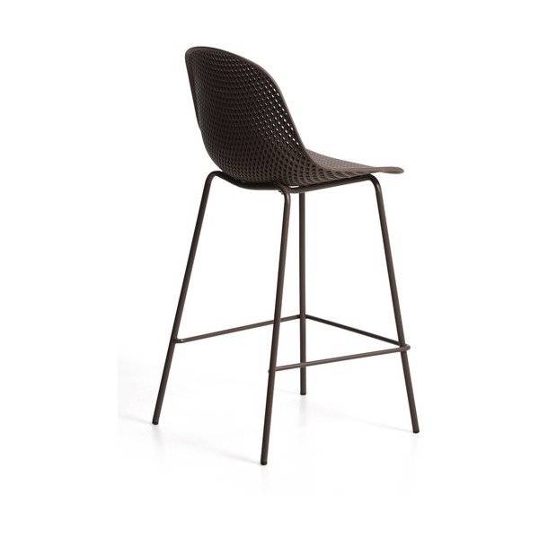 Brązowy metalowy/plastikowy hoker ogrodowy Quinby – Kave Home-image-3
